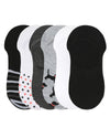 Women's 6 Pair Pack Dogs High Cut Liner Socks : Color: Lt Gray Heather