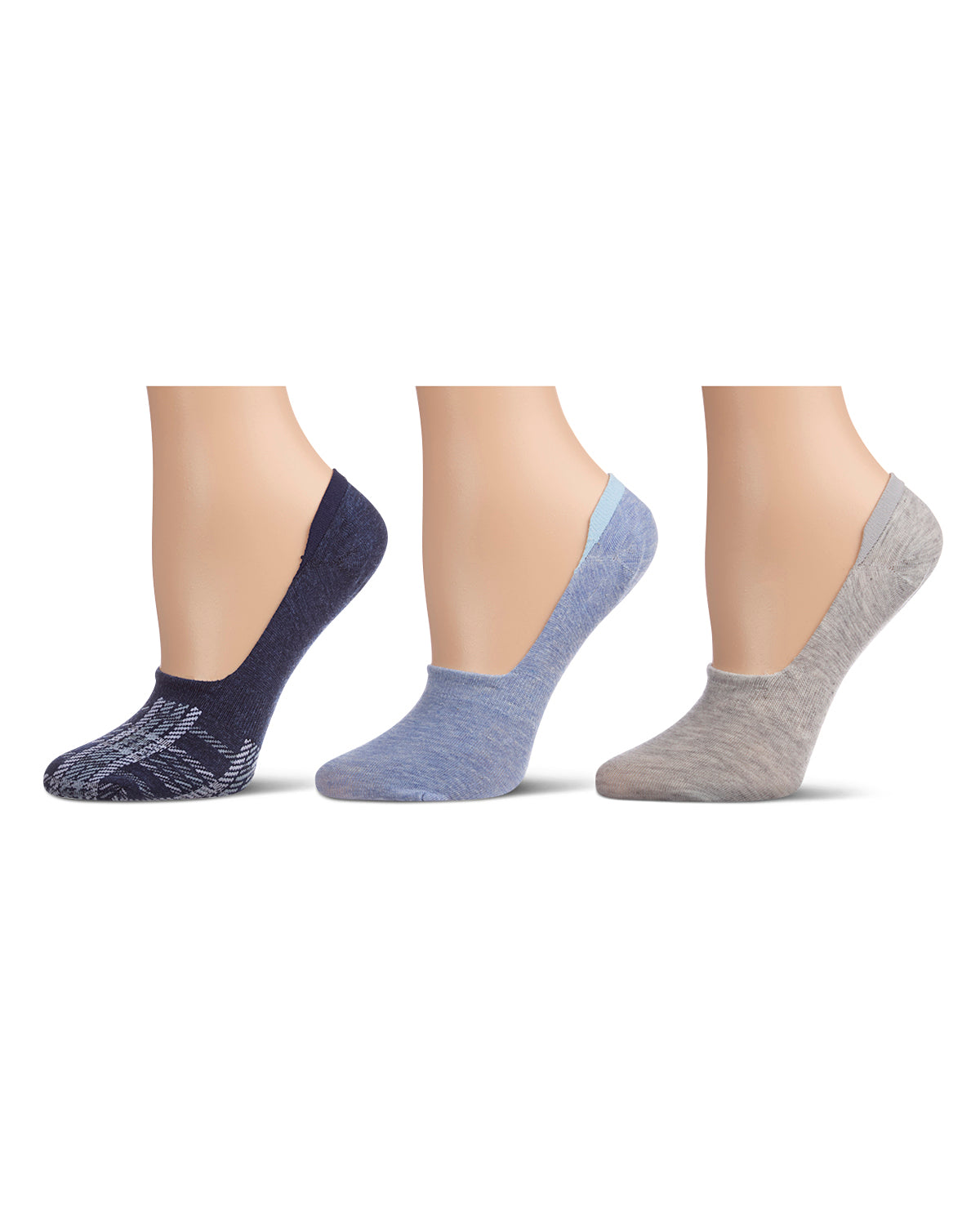 Women's 6 Pair Pack Plaid High Cut Liners
