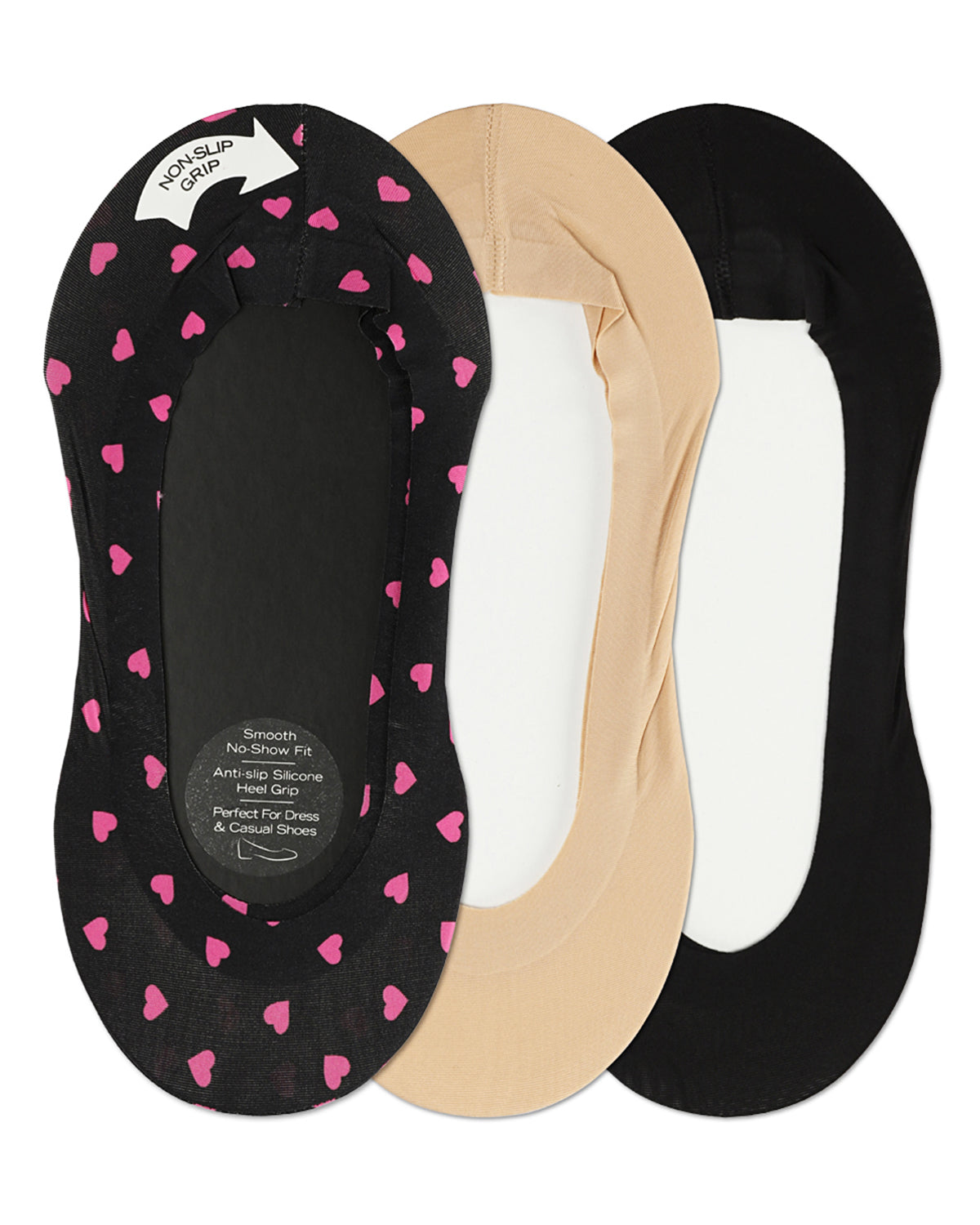 Pindot Heart Fine Edge Liner 3-Pack : Color: Black