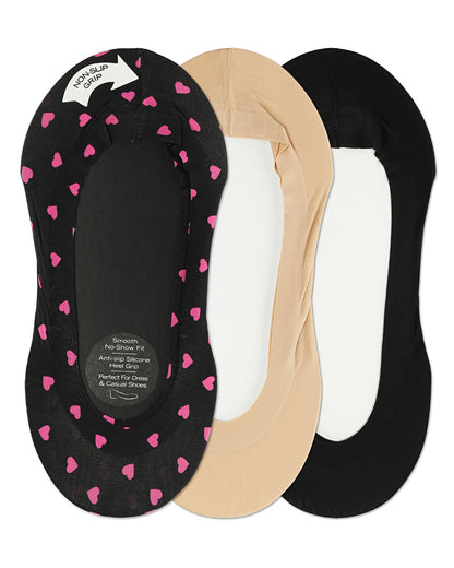 Pindot Heart Fine Edge Liner 3-Pack : Color: Black