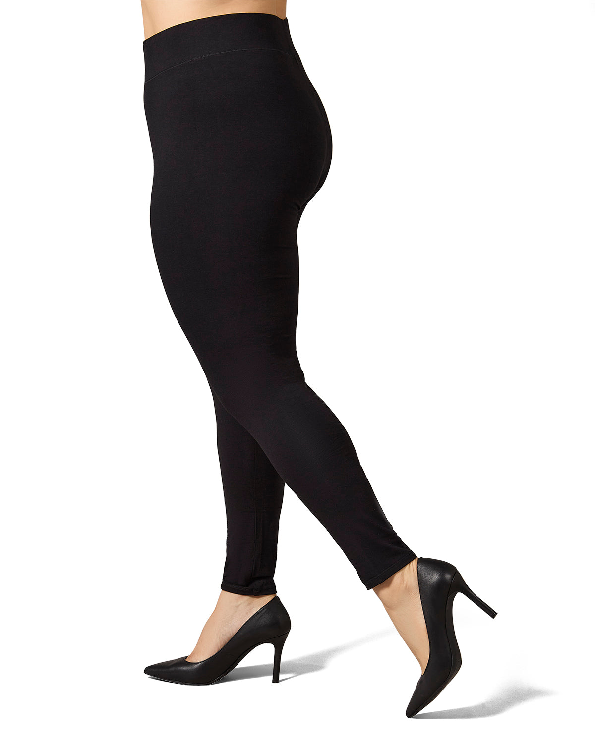 Women's Cotton Blend Basic Yoga Pants : Color: Black