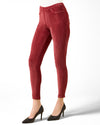 Wide-Rib Stretch Corduroy Leggings : Color: Fired Brick