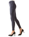 Wide-Rib Stretch Corduroy Leggings : Color: Slate Blue