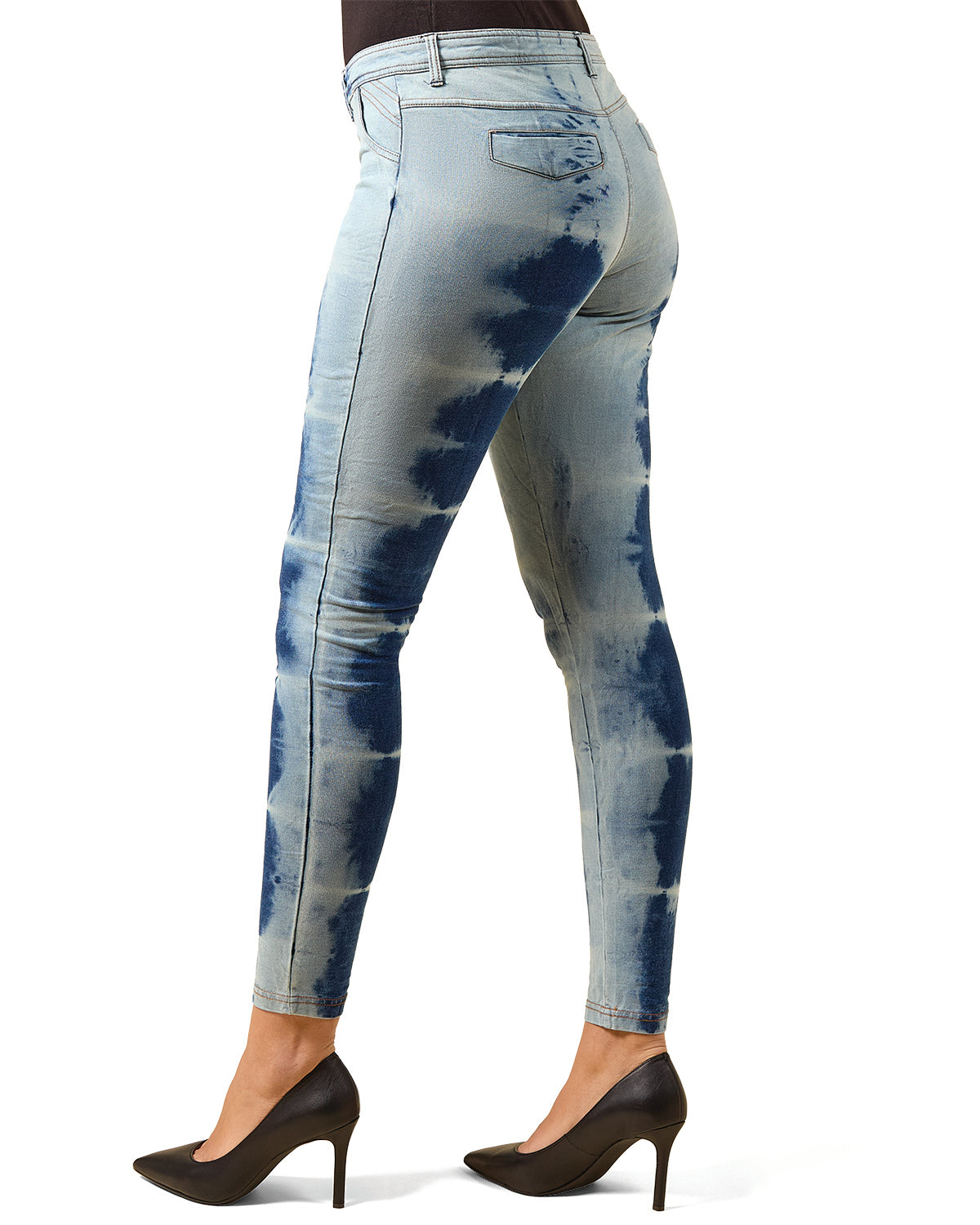Vintage 80's Style Acid Wash Jean Leggings