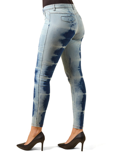 Vintage 80's Style Acid Wash Jean Leggings