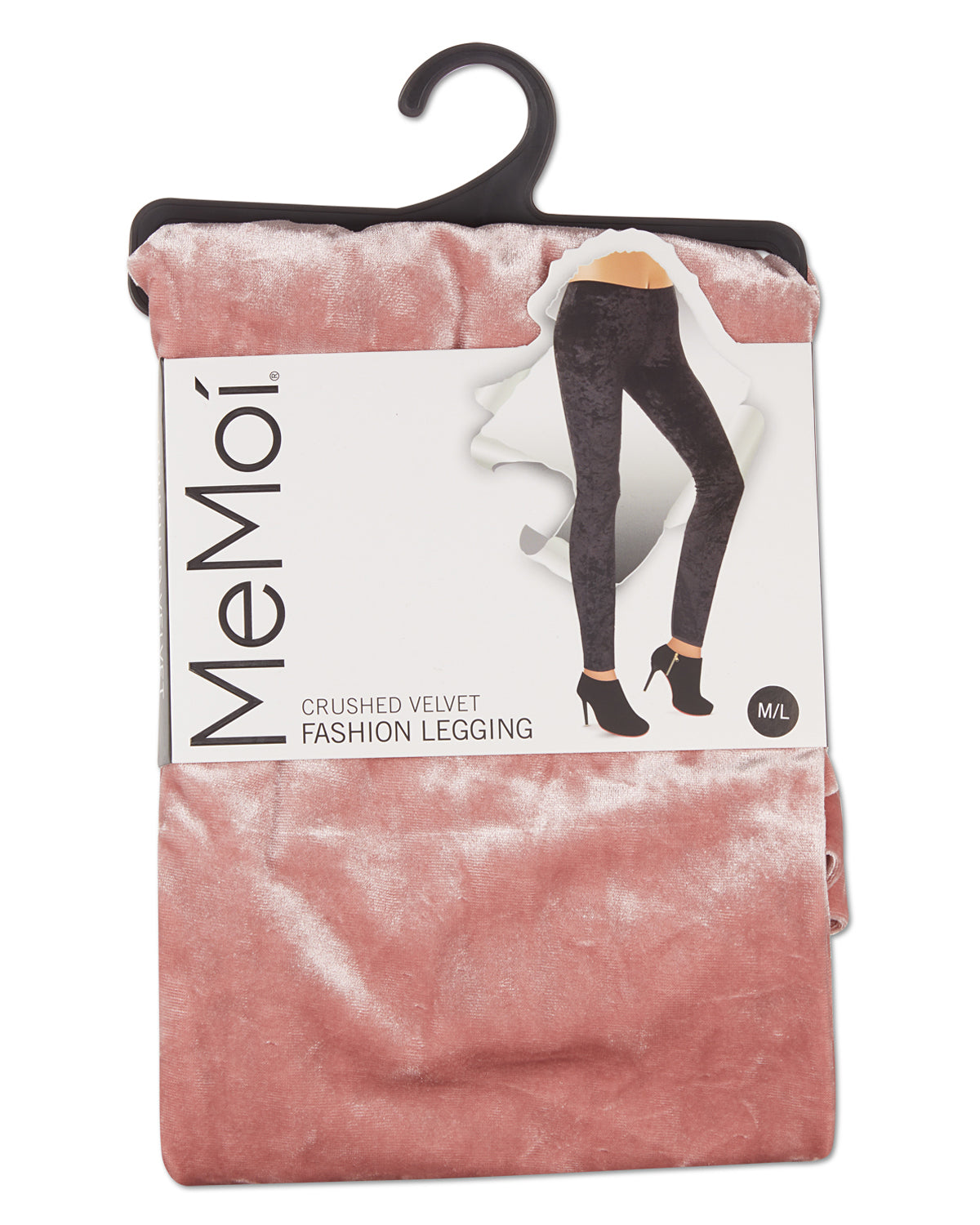 Crushed Velvet Stretch Leggings : Color: Blush Pink