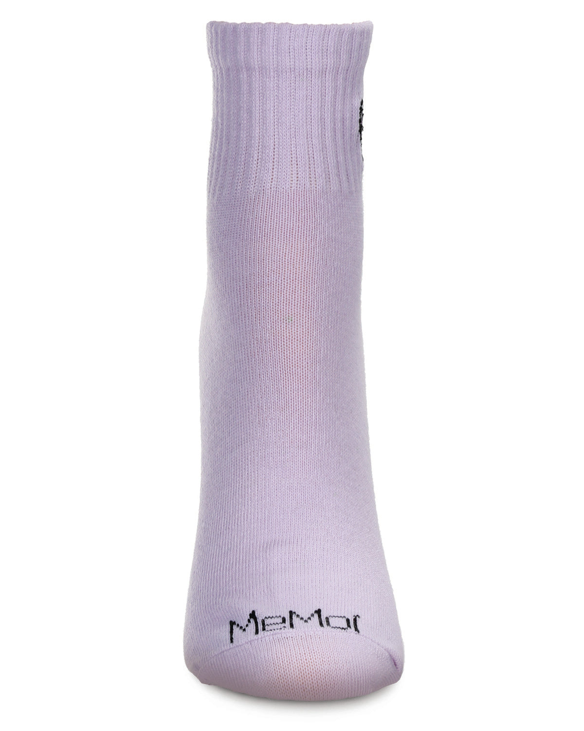 Women's Butterfly Embroidery Athletic Quarter Socks : Color: Lavender