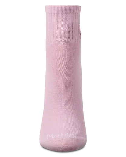 Women's "Embroidered Strawberry" Athletic Quarter Sock