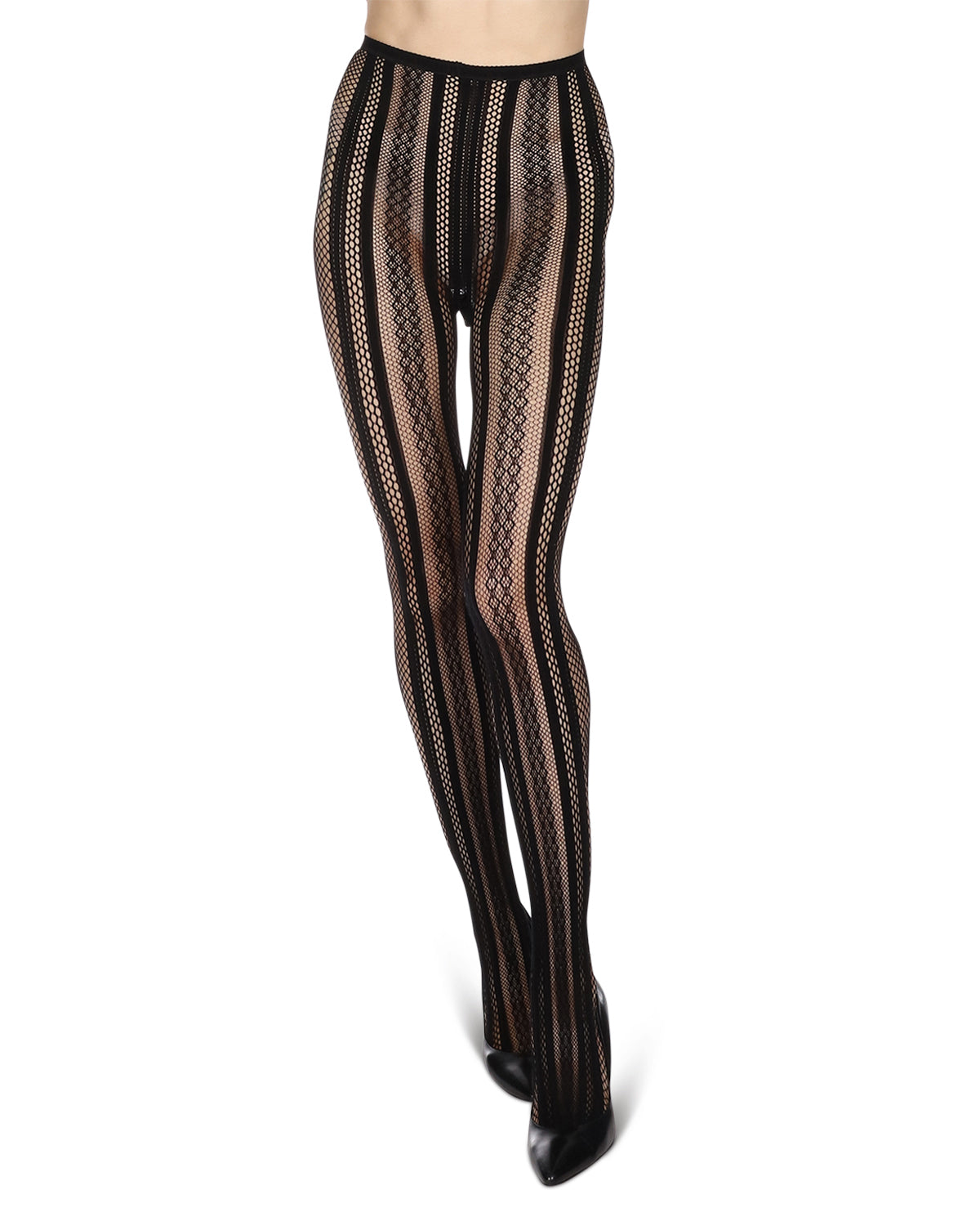 Soft & Breathable Variant Net Tights : Color: Black