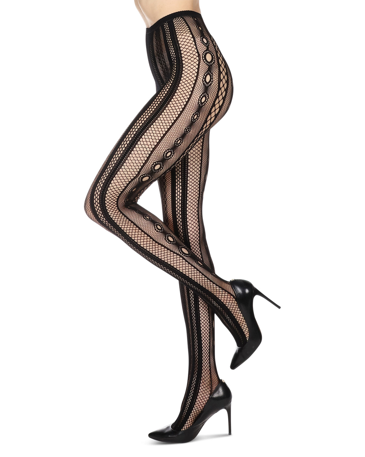 Soft & Breathable Variant Net Tights : Color: Black