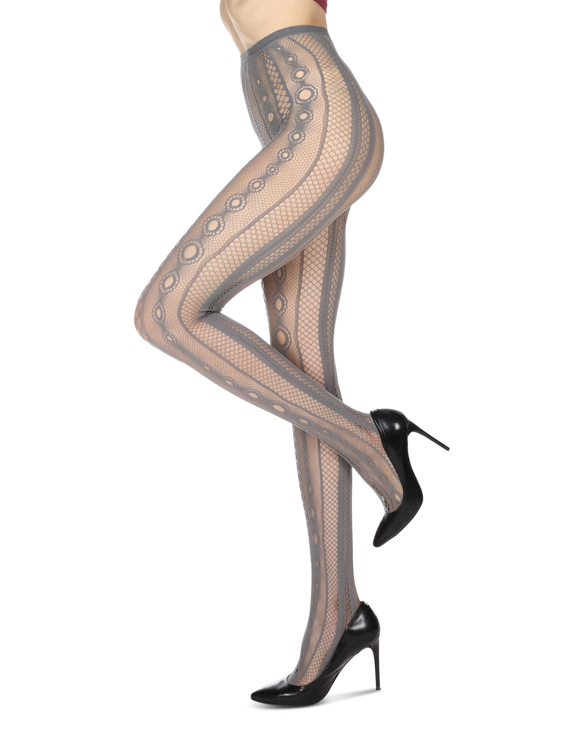 Soft & Breathable Variant Net Tights : Color: CloudBurst