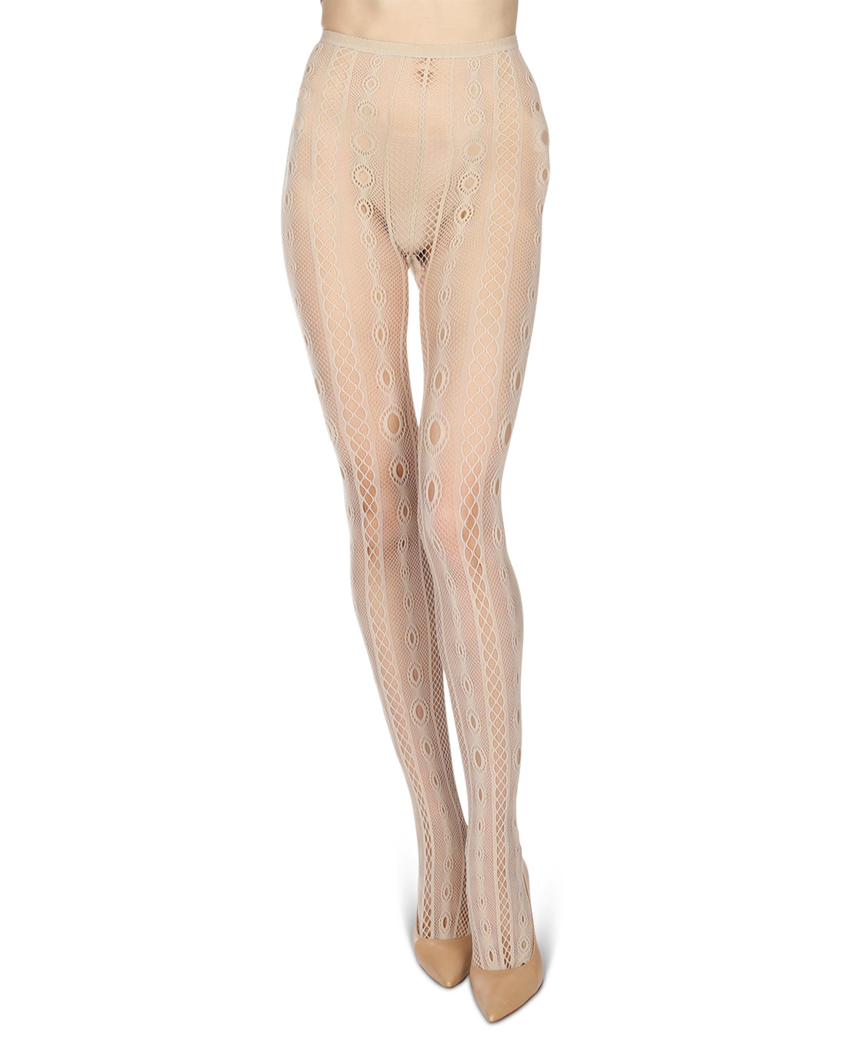 Soft & Breathable Variant Net Tights : Color: Nude