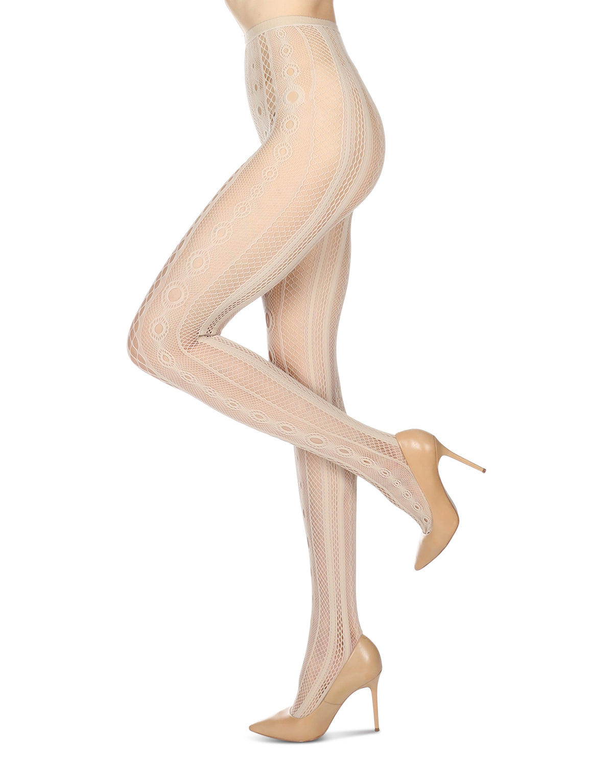 Soft & Breathable Variant Net Tights : Color: Nude