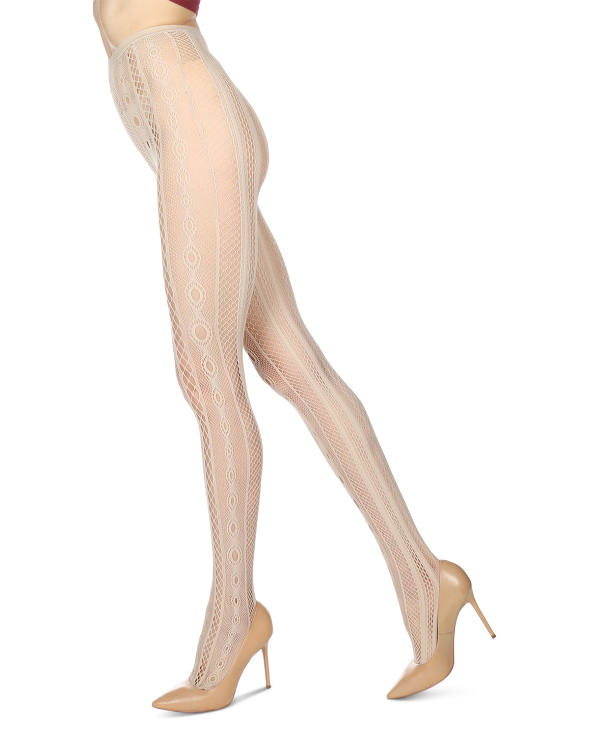 Soft & Breathable Variant Net Tights : Color: Nude