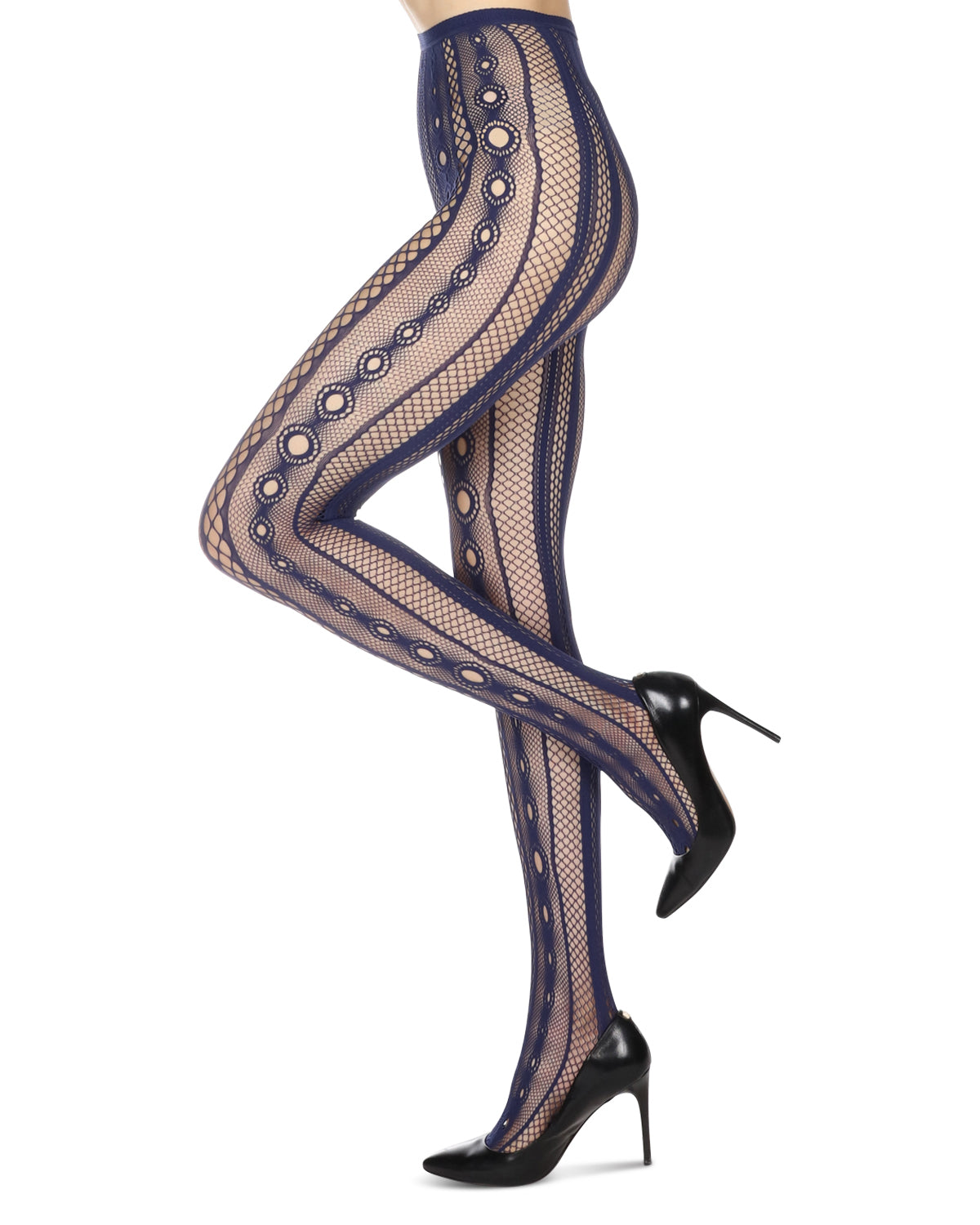 Soft & Breathable Variant Net Tights : Color: Patriot Blue