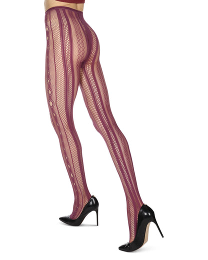Soft & Breathable Variant Net Tights : Color: Tulipwood