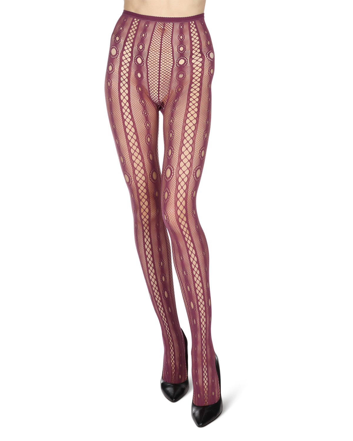 Soft & Breathable Variant Net Tights : Color: Tulipwood