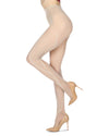 Women's Sporadic Edge Nylon Net Tights : Color: Nude
