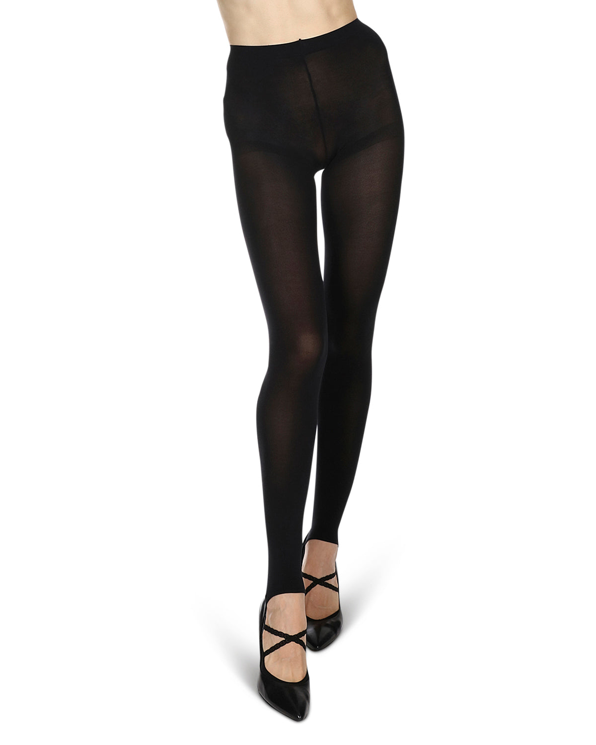 Criss Class Semi-Footless Tights : Color: Black