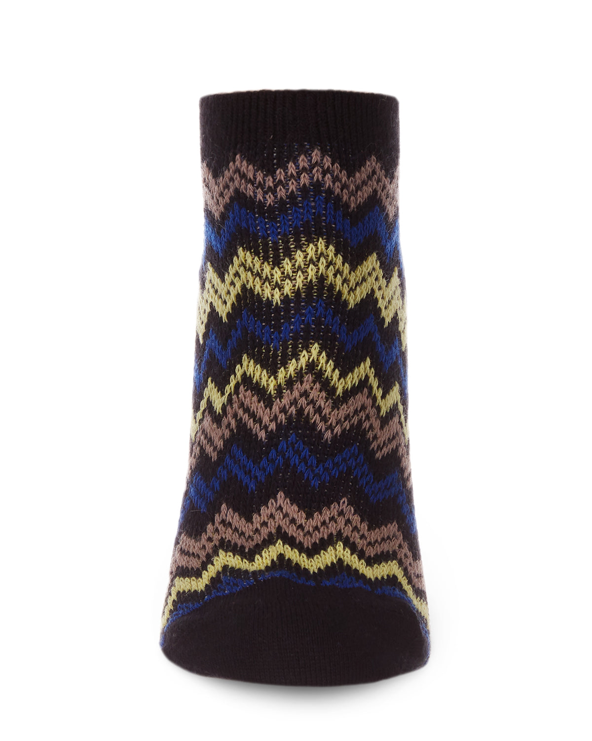 Color Zag Running Soft-Fit Cotton-Rich Low Cut Women's Socks : Color: Black