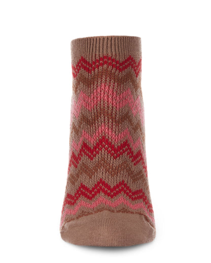 Color Zag Running Soft-Fit Cotton-Rich Low Cut Women's Socks : Color: Black