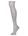 Elegante Over The Knee Warm Cotton Blend Socks : Color: Steel Gray
