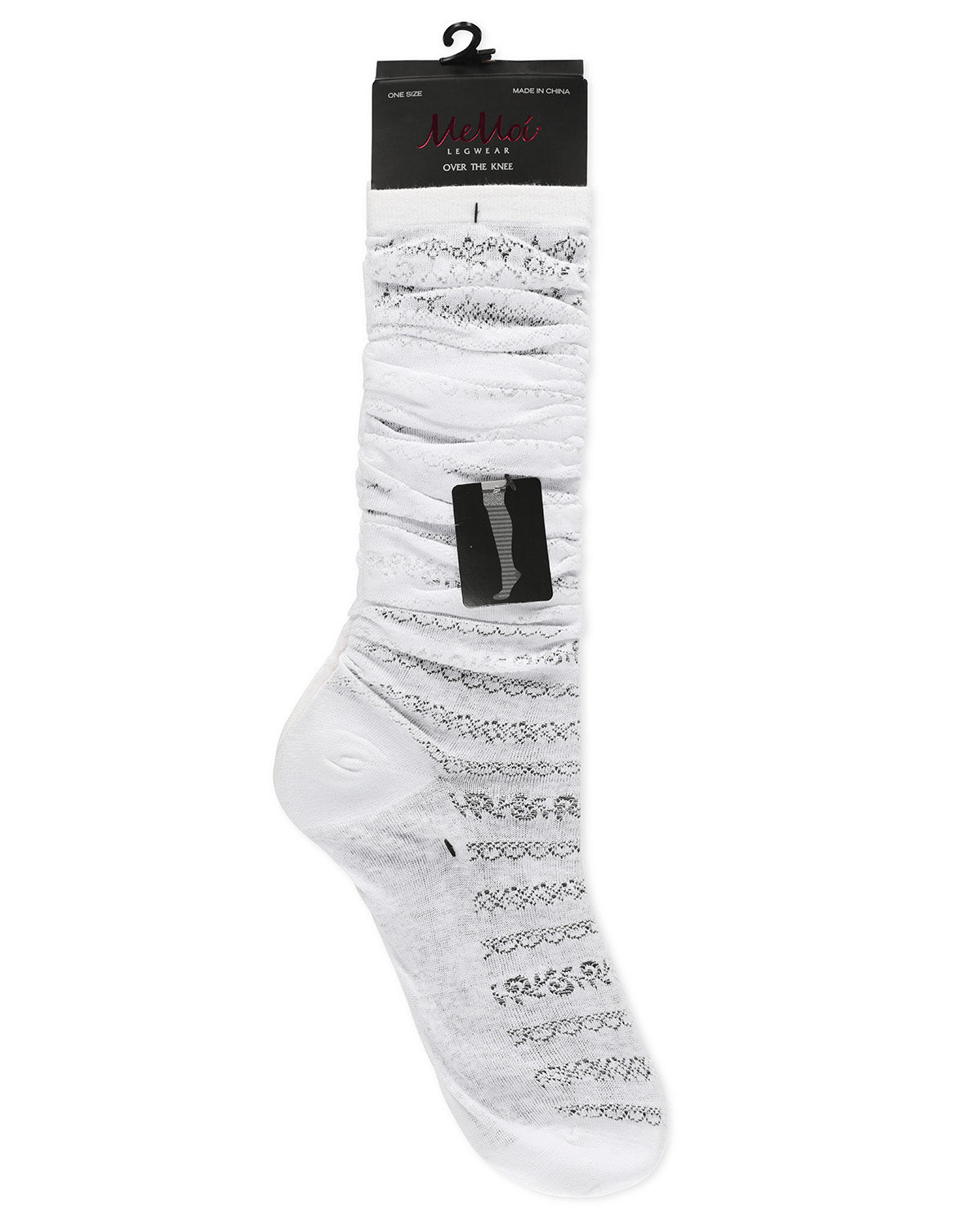 Elegante Over The Knee Warm Cotton Blend Socks : Color: Black