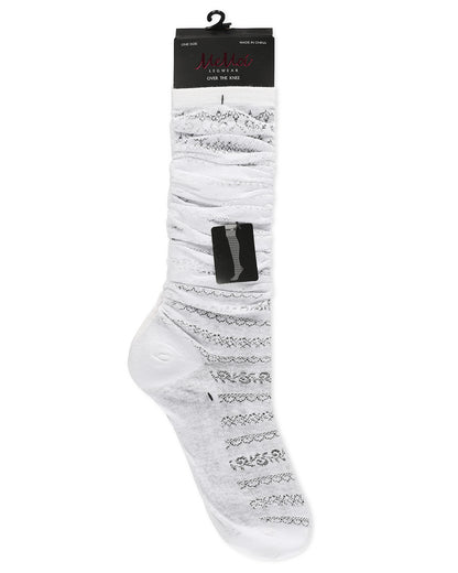 Elegante Over The Knee Warm Cotton Blend Socks : Color: Black