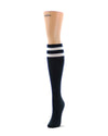 Women's Top Stripe Ribbed Knee High Socks