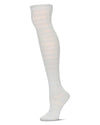 Femme Wave Cotton Blend Over The Knee Warm Socks : Color: Paloma Gray