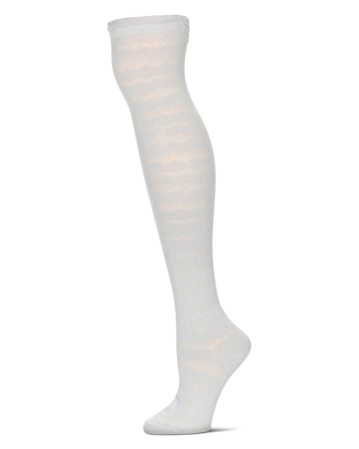 Femme Wave Cotton Blend Over The Knee Warm Socks : Color: Paloma Gray