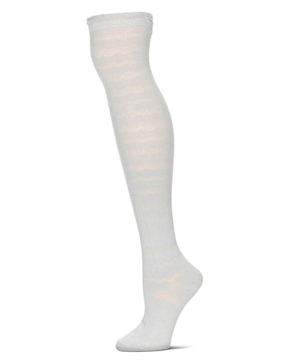 Femme Wave Cotton Blend Over The Knee Warm Socks : Color: Paloma Gray