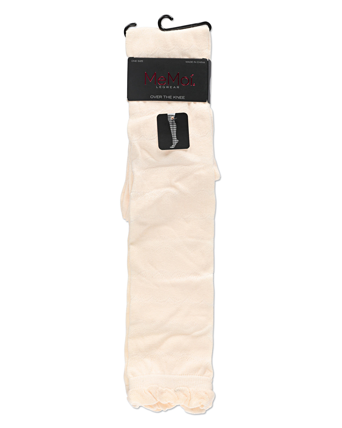 Femme Wave Cotton Blend Over The Knee Warm Socks : Color: Peach
