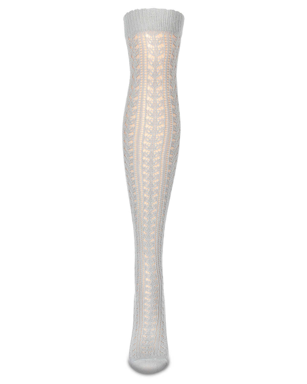 Pointelle Over The Knee Cotton Blend Warm Socks : Color: Paloma Gray