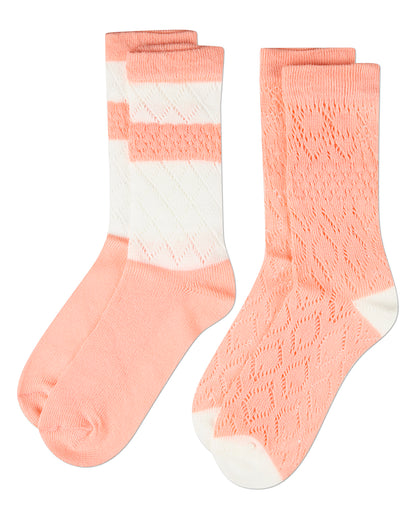 Women's 2 Pair Pack Dew Drops Crew Socks