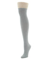 Women's Romance Rounds Over The Knee Socks : Color: Light Gray