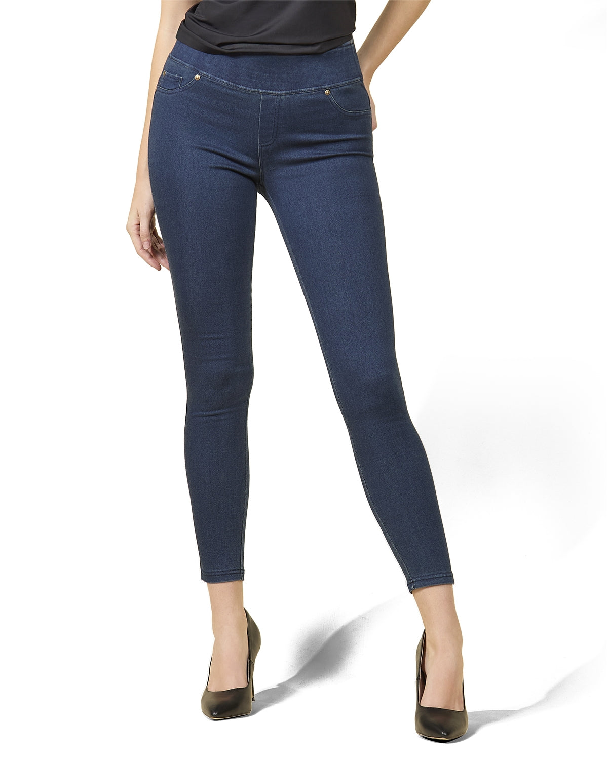 Dark Wash Bamboo Blend Denim Jeggings : Color: Dark Wash