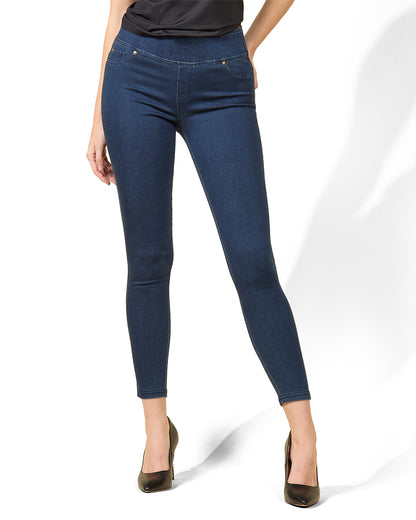 Dark Wash Bamboo Blend Denim Jeggings : Color: Dark Wash