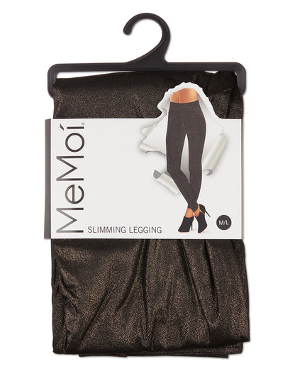 Metallic High Waist Shaping Leggings : Color: Black/Gold