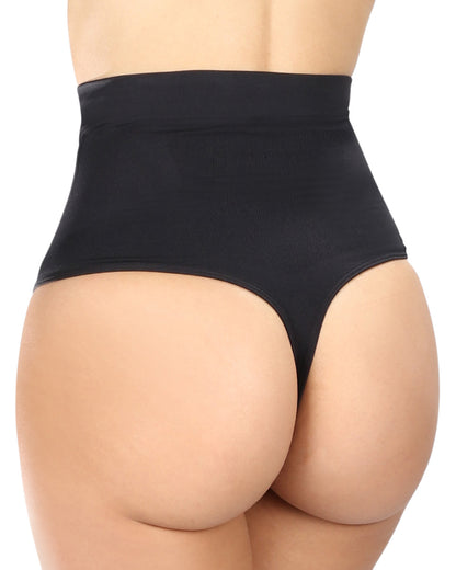 Women's BodySmootHers High-Waist Sculpting Thong : Color: Black