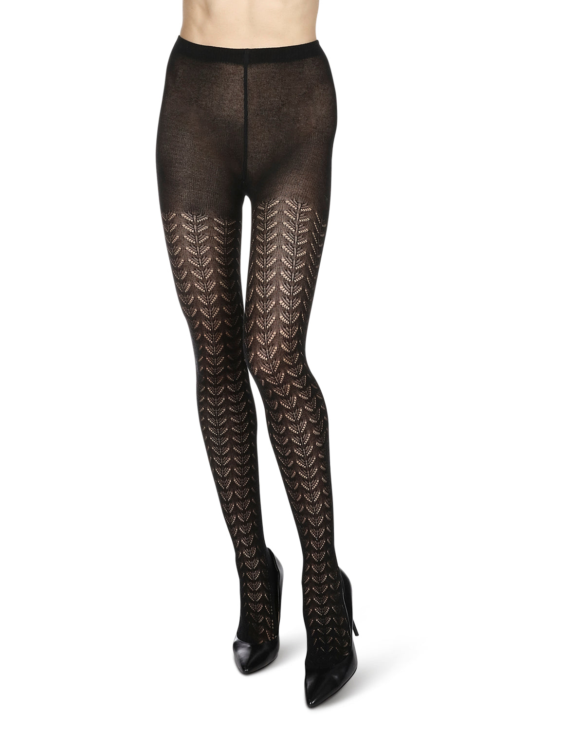 Women's Pelerine Sweater Tights : Color: Black