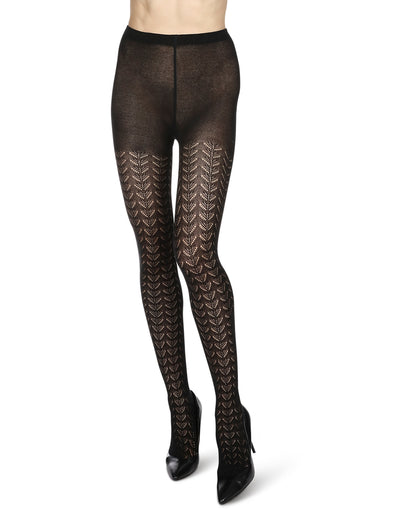 Women's Pelerine Sweater Tights : Color: Black