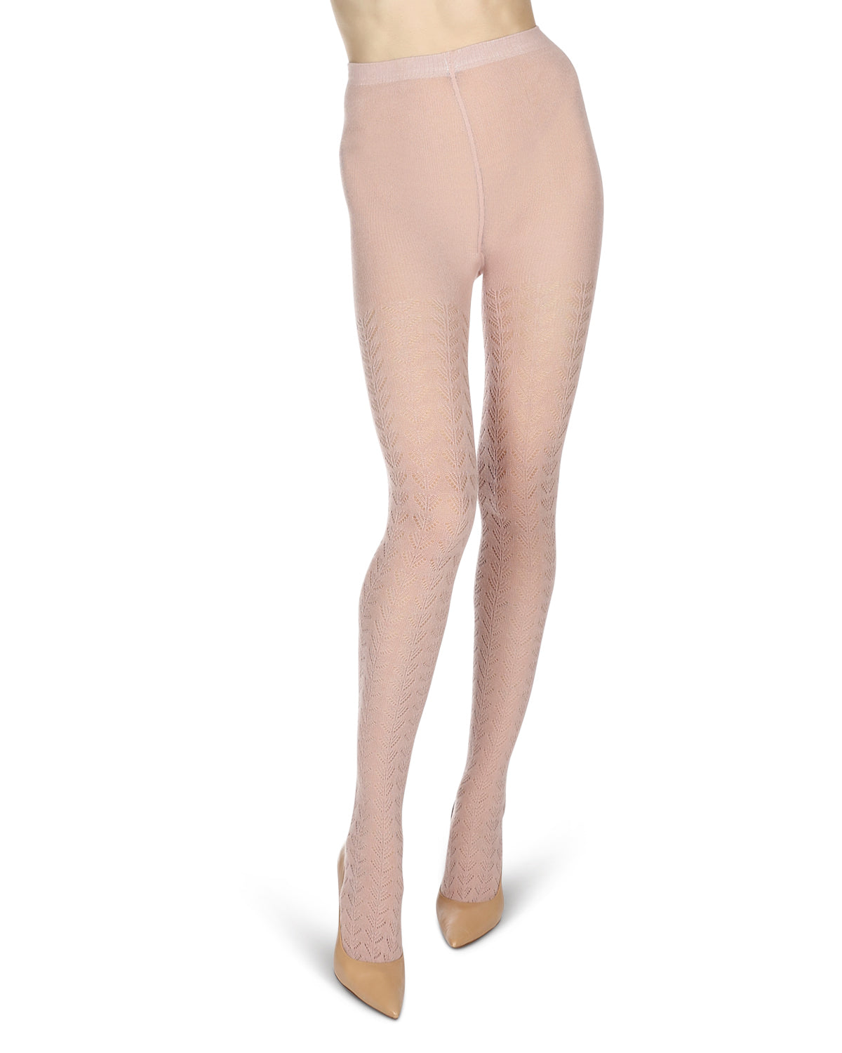 Women's Pelerine Sweater Tights : Color: Blush