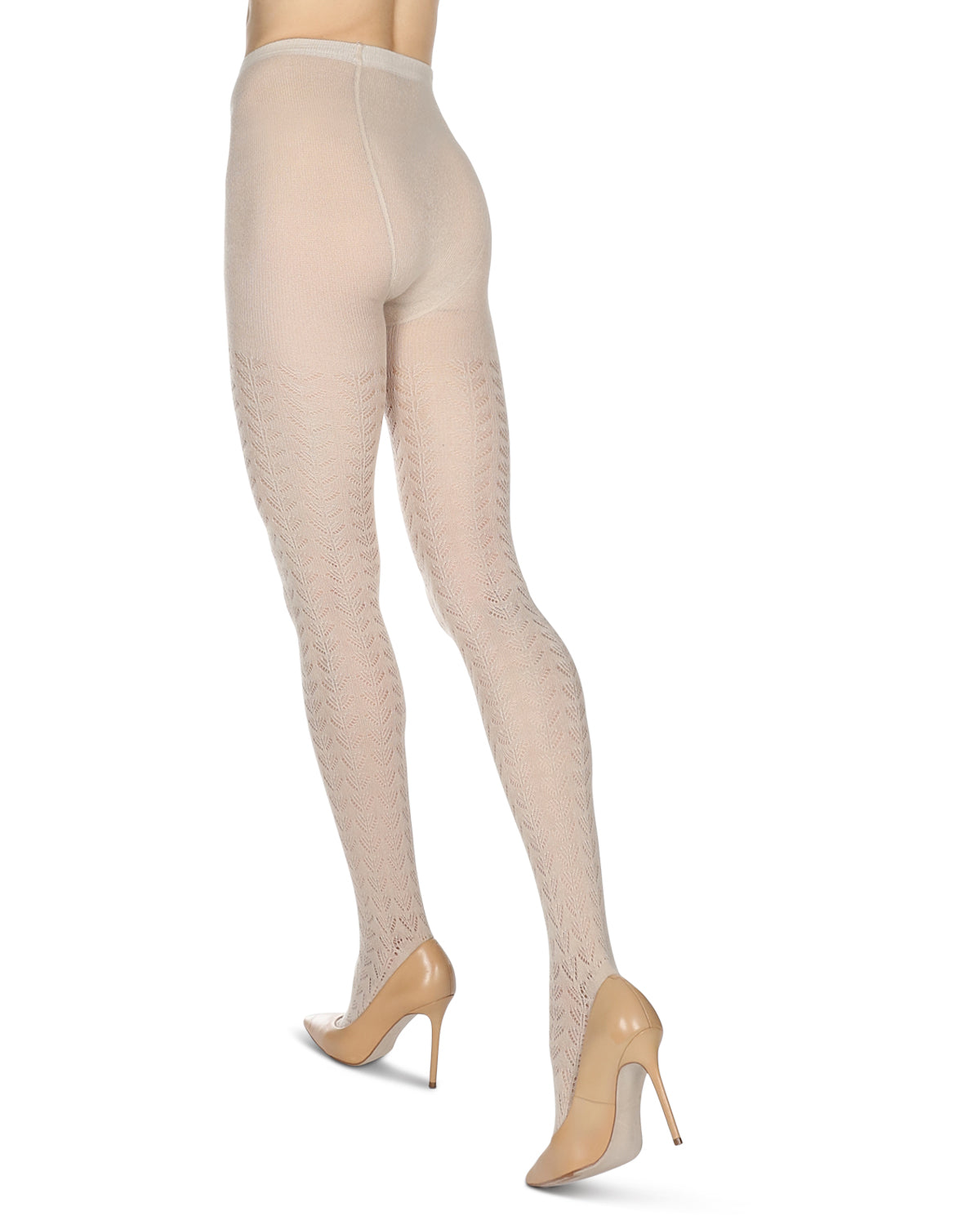 Women's Pelerine Sweater Tights : Color: Latte