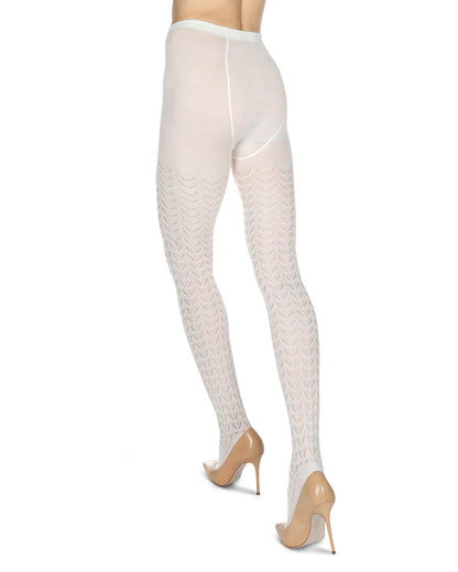 Women's Pelerine Sweater Tights : Color: WinterWhite