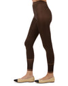 Women's Spunky Herringbone Fashion Footless Tights : Color: Espresso