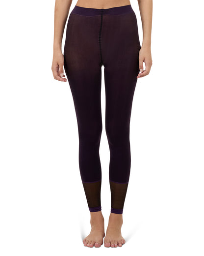 Women's Spunky Herringbone Fashion Footless Tights : Color: Black