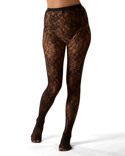 Women's "Blooming Floral" Fashion Net Tights