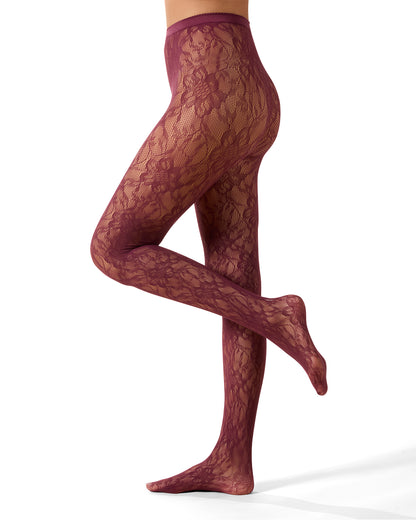 Women's "Blooming Floral" Fashion Net Tights