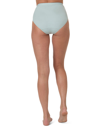 Women's 3 Pair Pack Ribbed Briefs : Color: CloudBlue